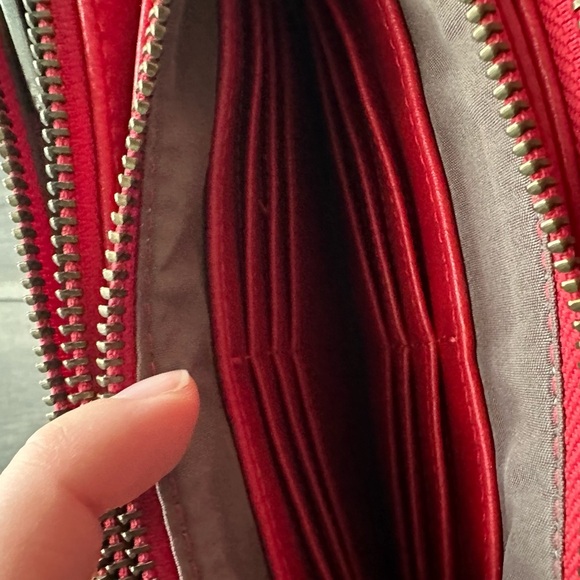 Matt & Nat Red and Black Clutch with Sleek Design - Picture 7 of 9